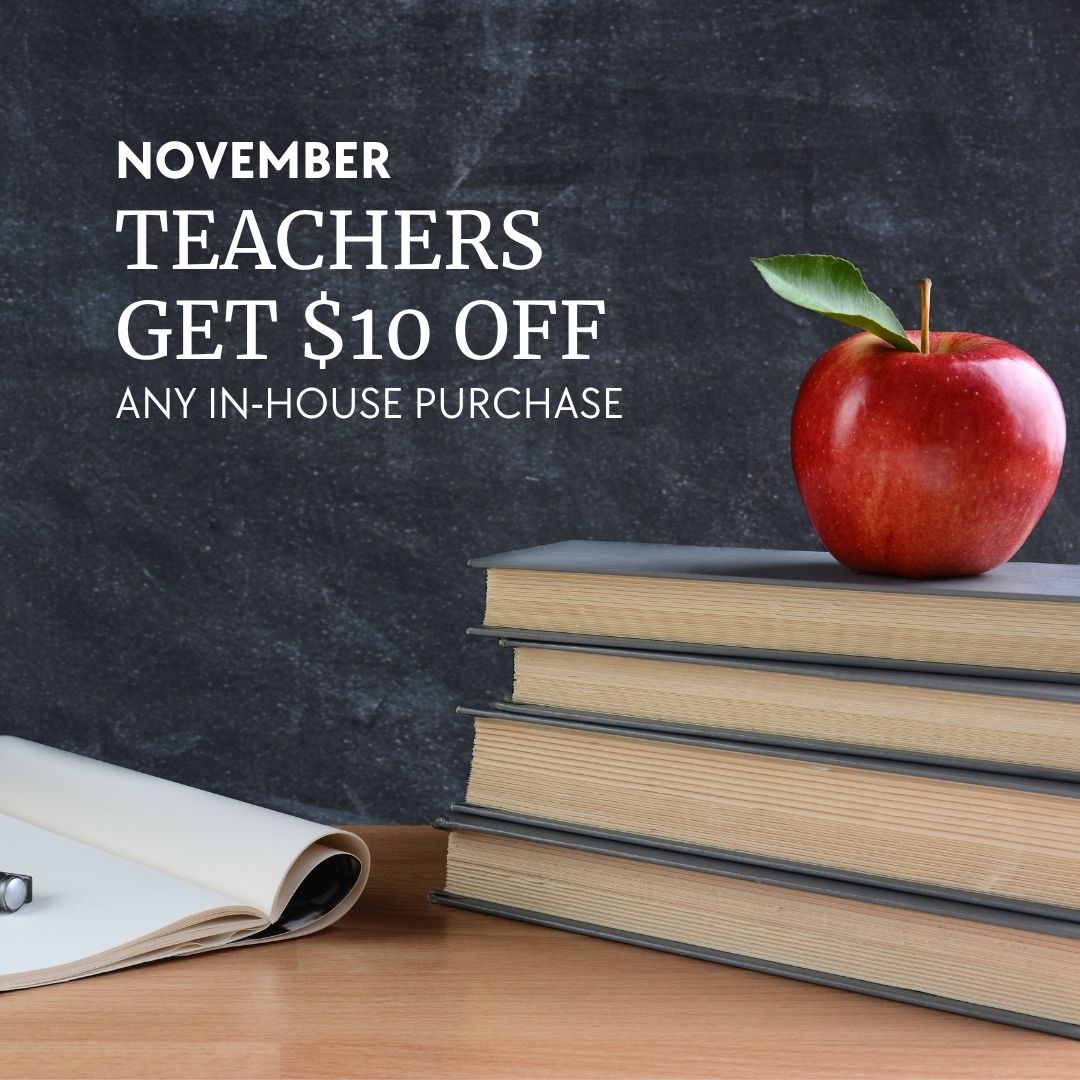Teachers get $10 Off
