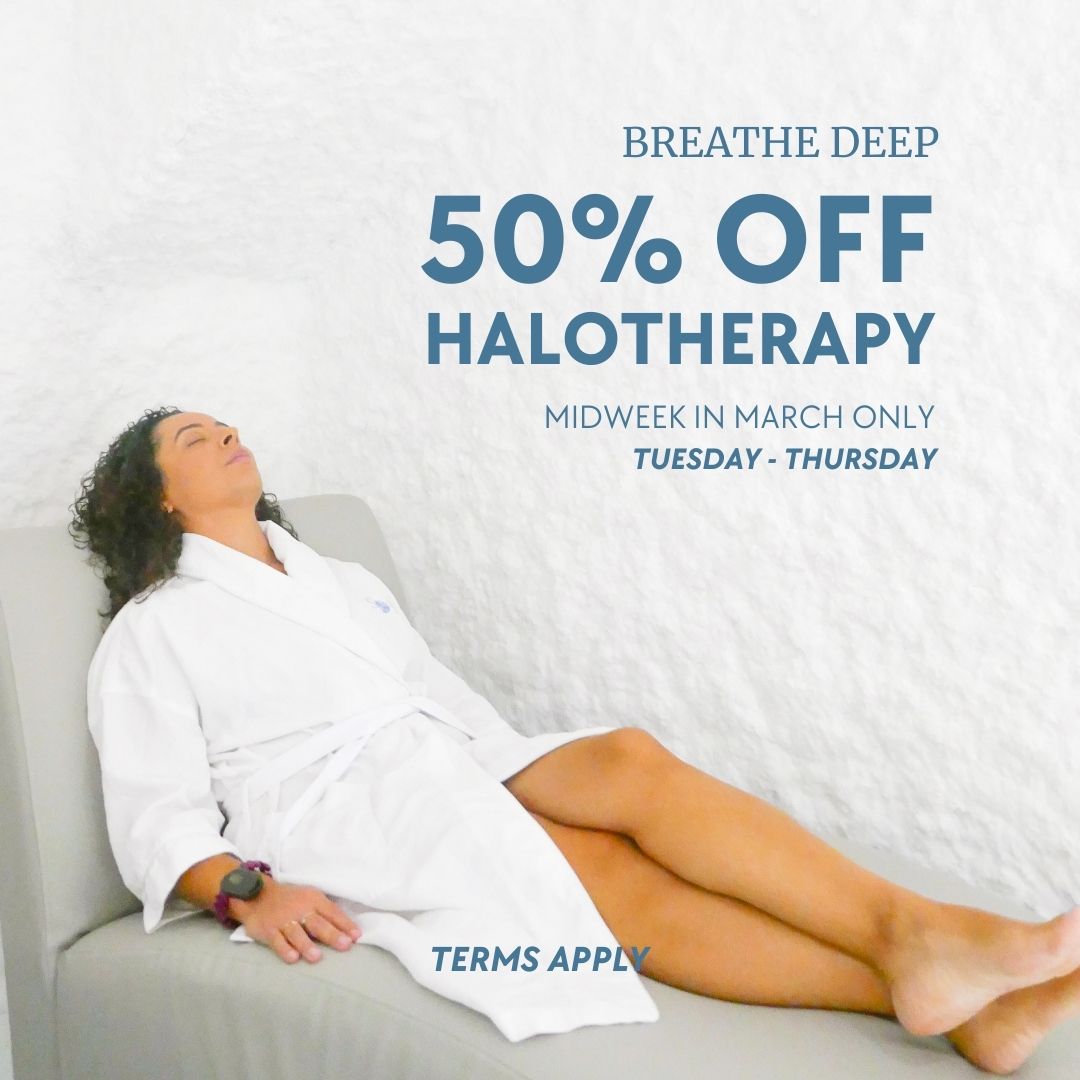 50% Off Halotherapy Midweek March 2025